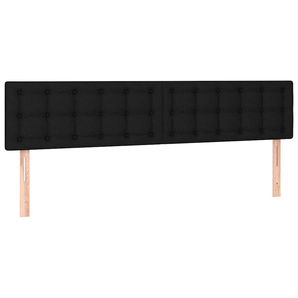 Fekete szövet fejtámla 180 x 5 x 78/88 cm 2