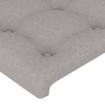 Világosszürke szövet fejtámla 200 x 5 x 78/88 cm 4