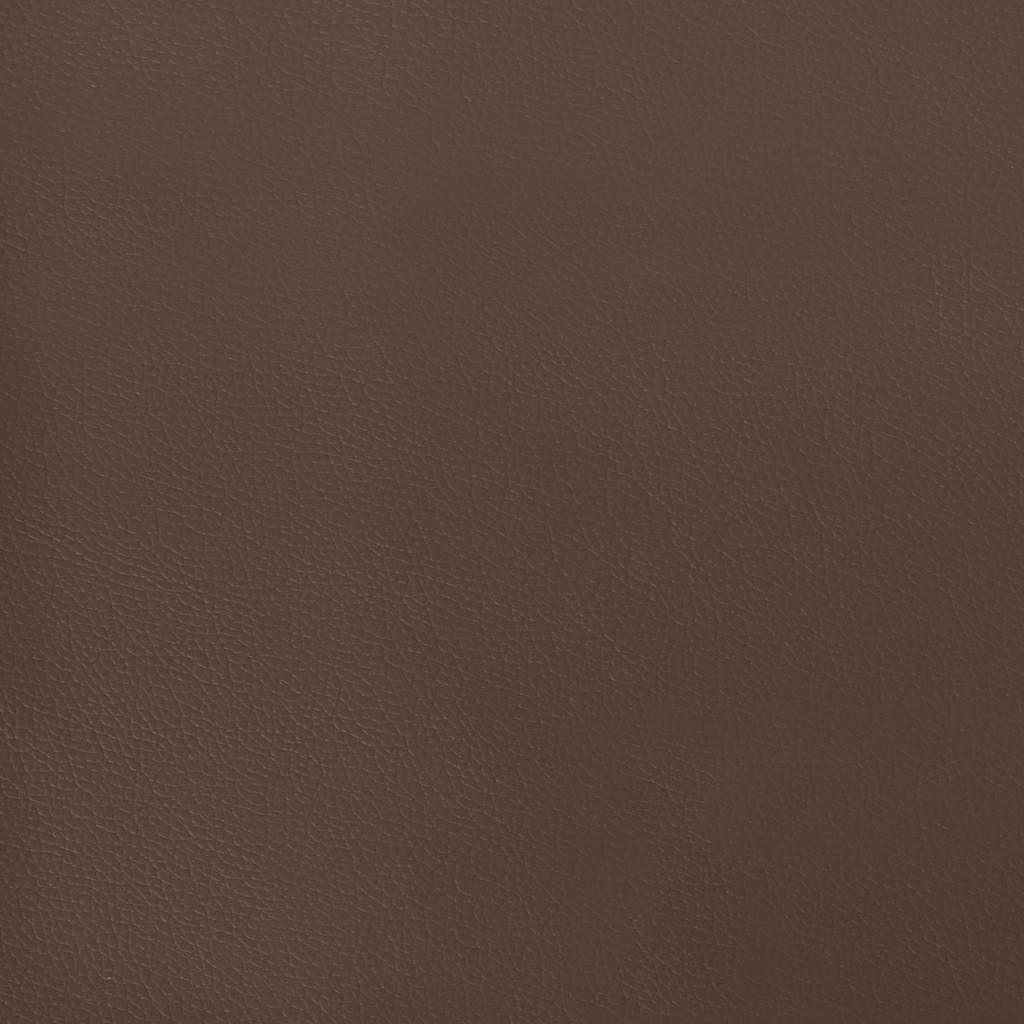 Barna műbőr pad 70 x 30 x 30 cm 6