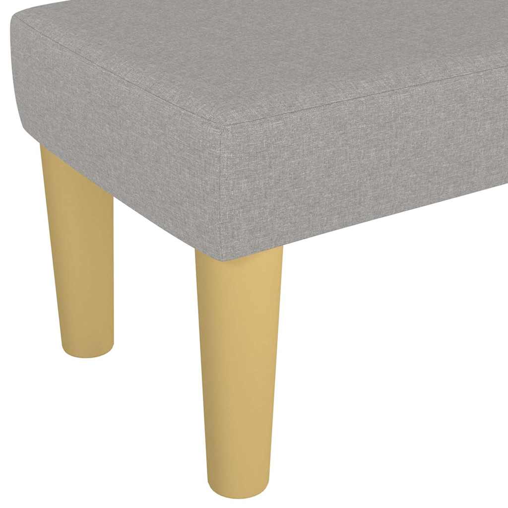 Világosszürke szövet pad 100 x 30 x 30 cm 5