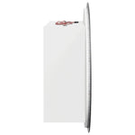 Fehér fürdőszobai szekrény kerek tükörrel/LED-del 40x40x17,5 cm 6