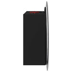Fekete fürdőszobaszekrény kerek tükörrel/LED-del 54x54x17,5 cm 6