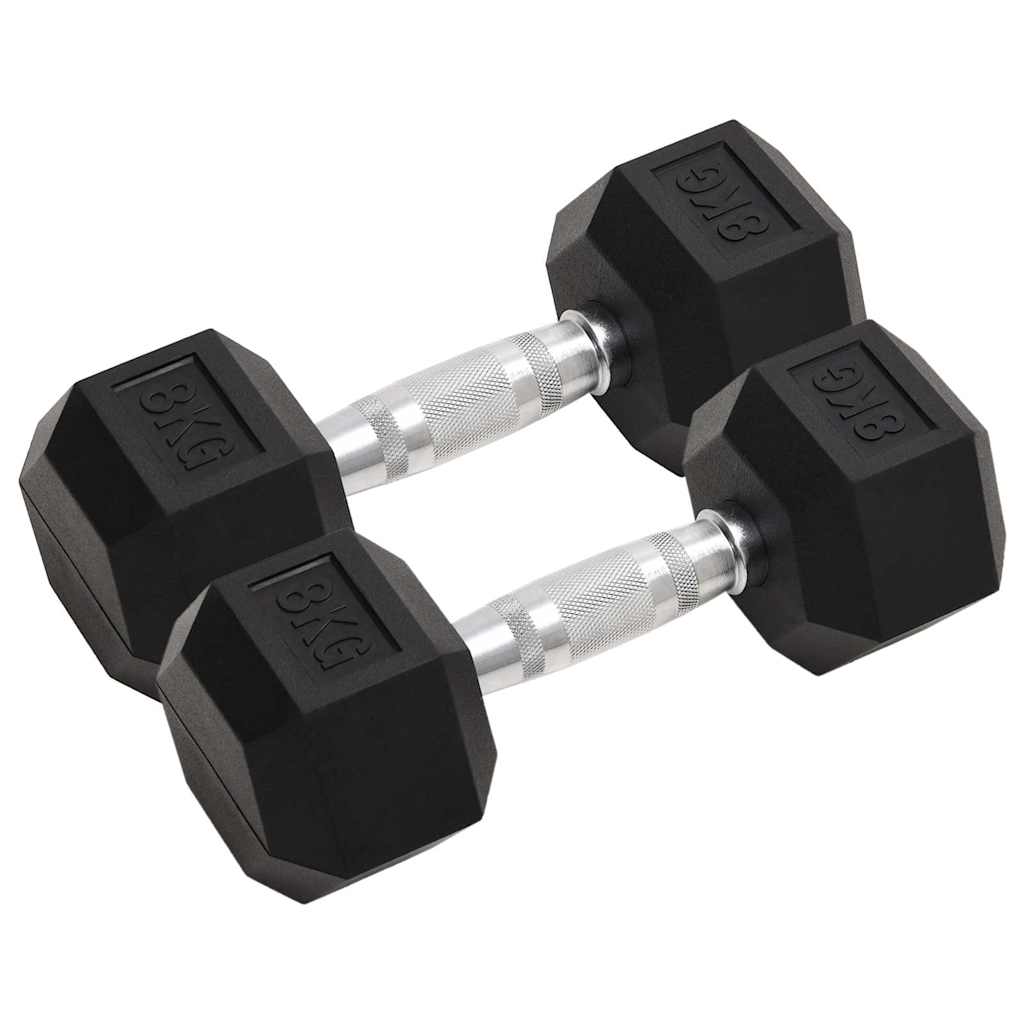 2 db összesen öntöttvas egykezes súlyzó 8 kg