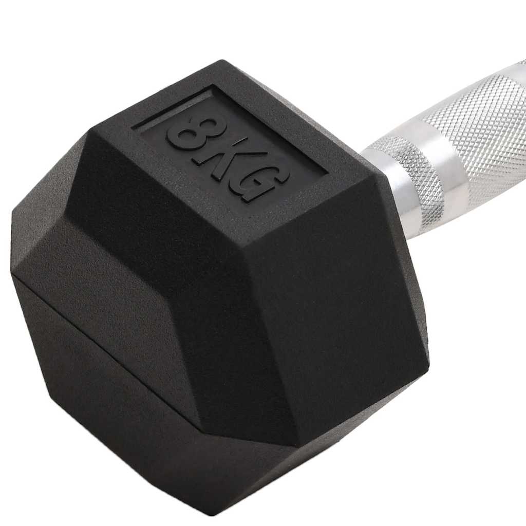 2 db összesen öntöttvas egykezes súlyzó 8 kg 6