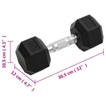 2 db összesen öntöttvas egykezes súlyzó 8 kg 8