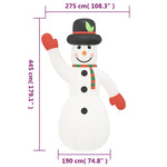 Felfújható hóember LED-ekkel 455 cm 12
