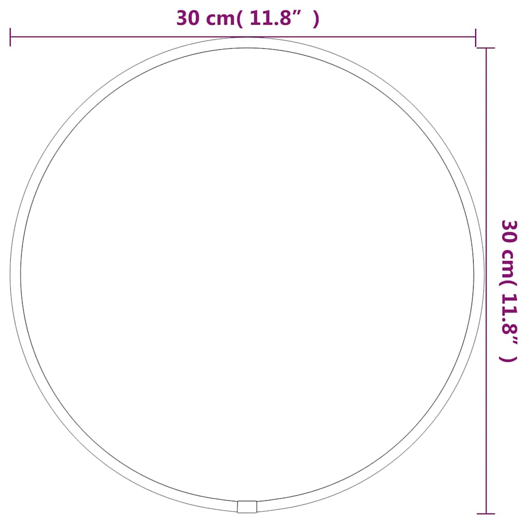 Arany falitükör Ø 30 cm Kerek 6