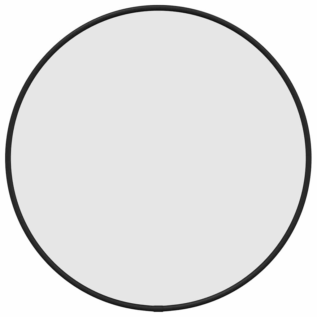 Fekete falitükör Ø 40 cm Kerek 2
