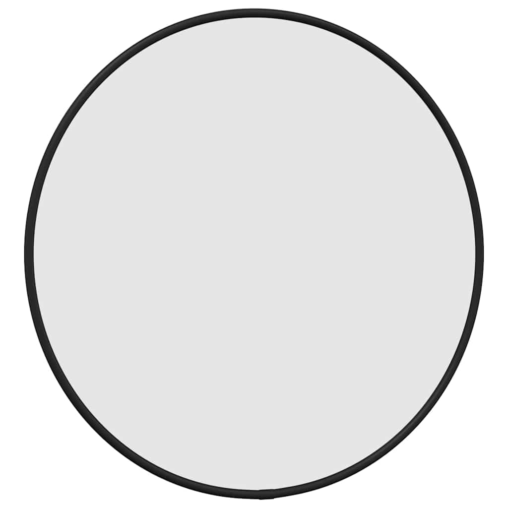 Fekete falitükör Ø 40 cm Kerek 3