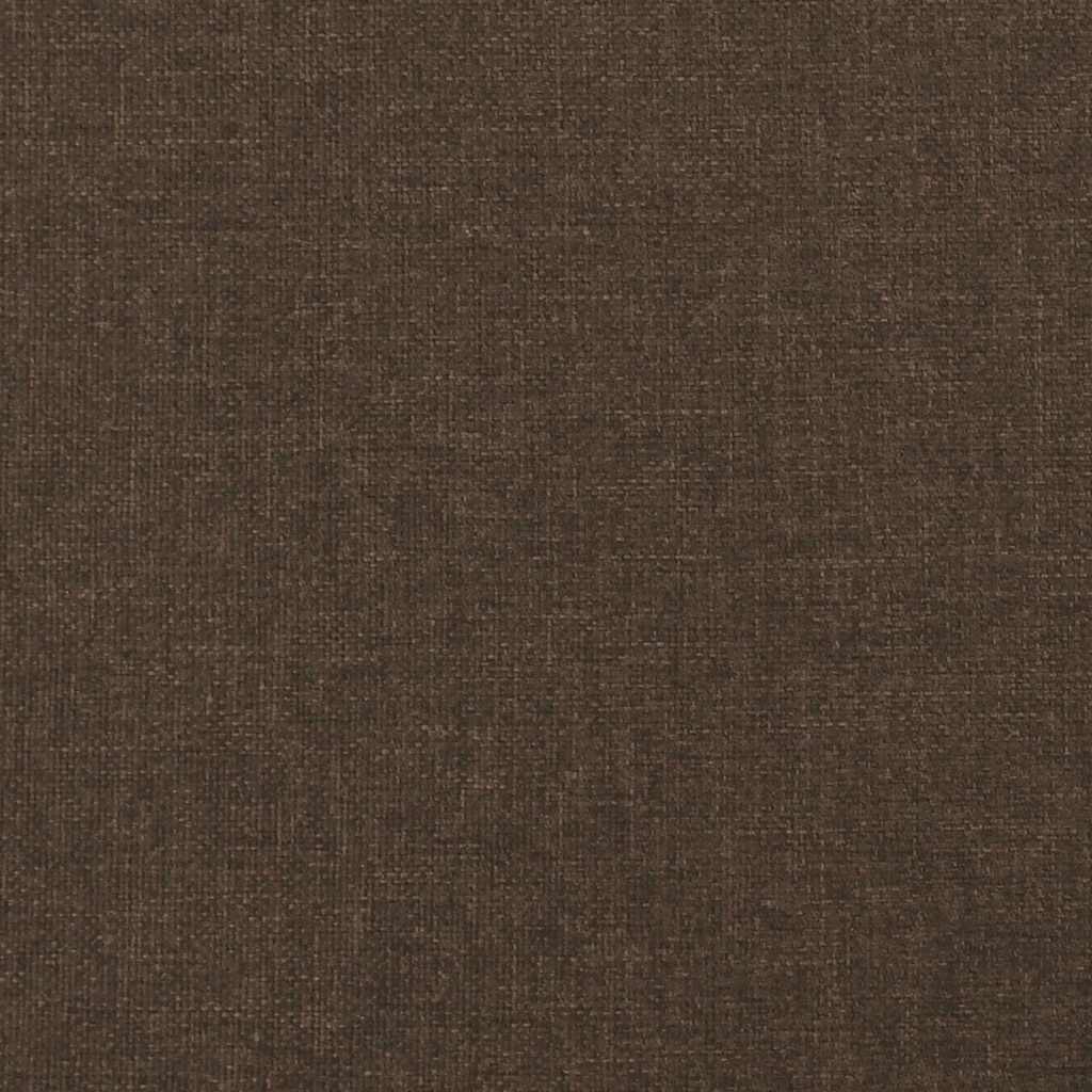 Sötétbarna szövet ágykeret matrac nélkül 100x200 cm 8