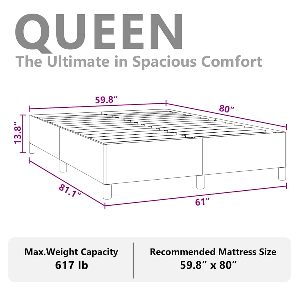 Világosszürke bársony ágykeret matrac nélkül 152 x 203 cm queen size méret 11