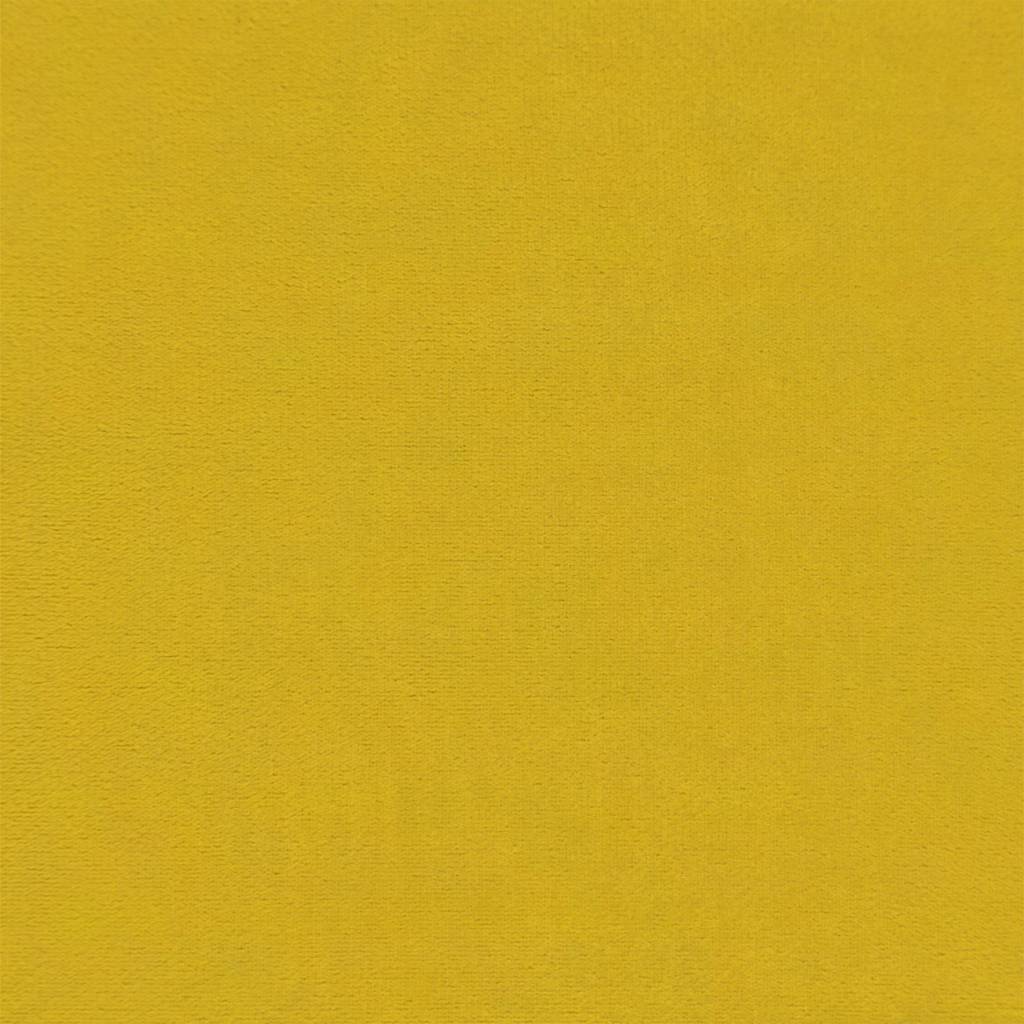 Sárga bársony lábzsámoly 70x55x41 cm 6