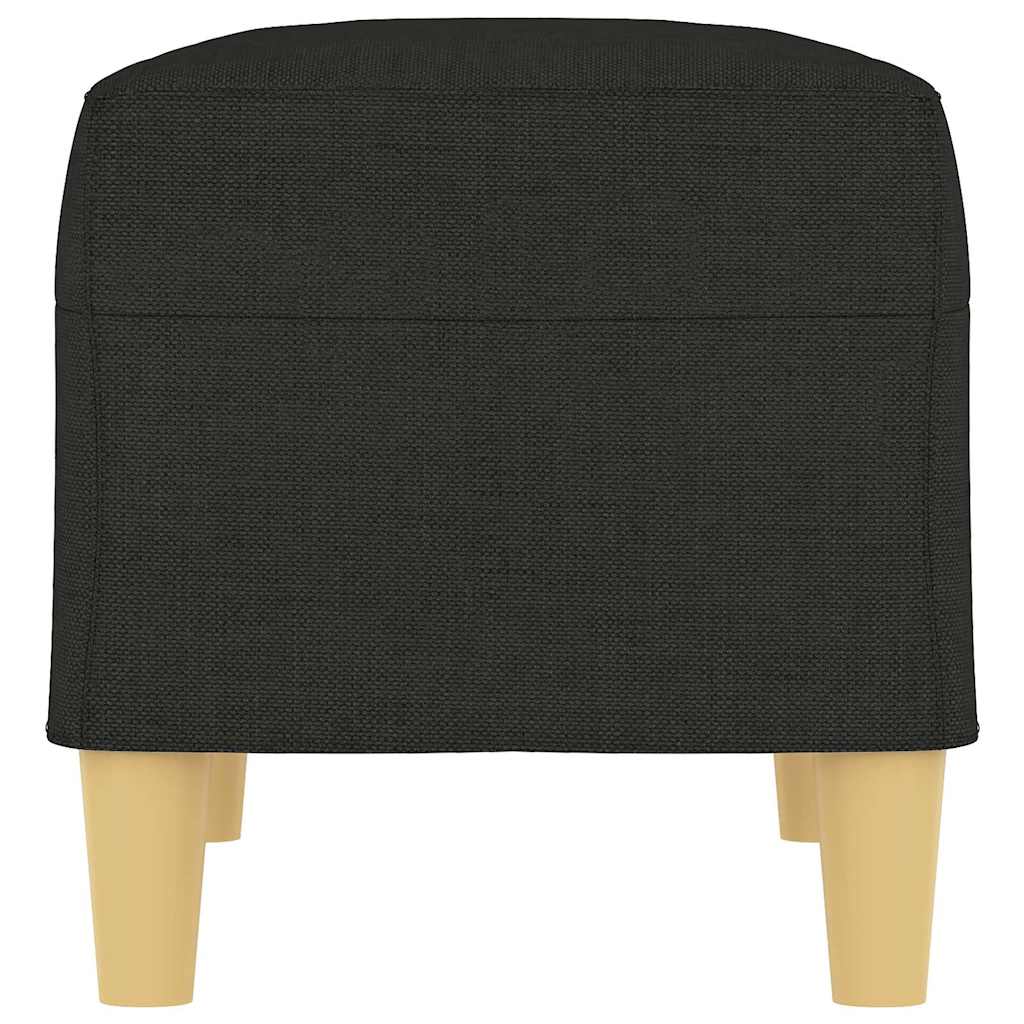 Fekete szövet pad 70 x 35 x 41 cm 4