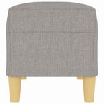 Világosszürke szövet pad 100 x 35 x 41 cm 4