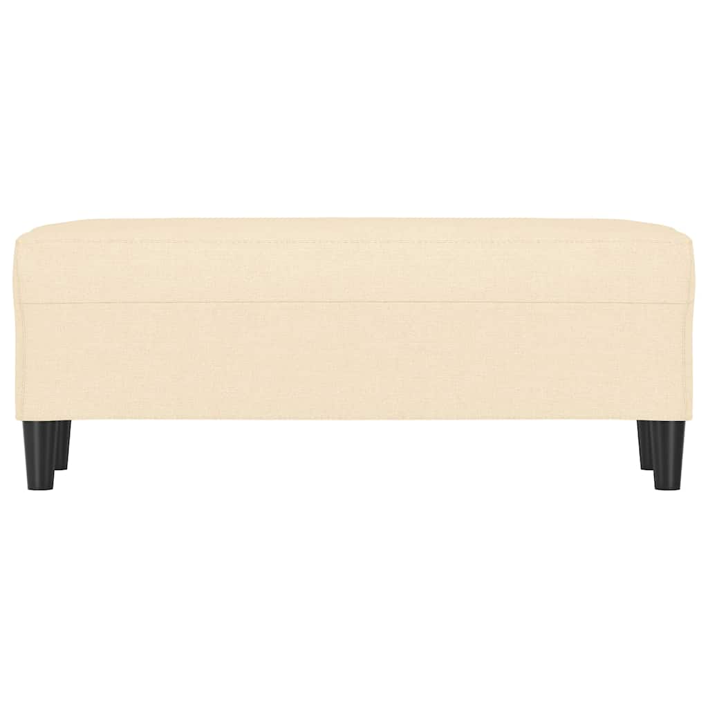 Krémszínű szövet pad 100 x 35 x 41 cm 3
