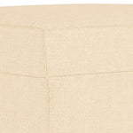 Krémszínű szövet pad 100 x 35 x 41 cm 5