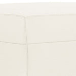 Krémszínű műbőr pad 70 x 35 x 41 cm 5