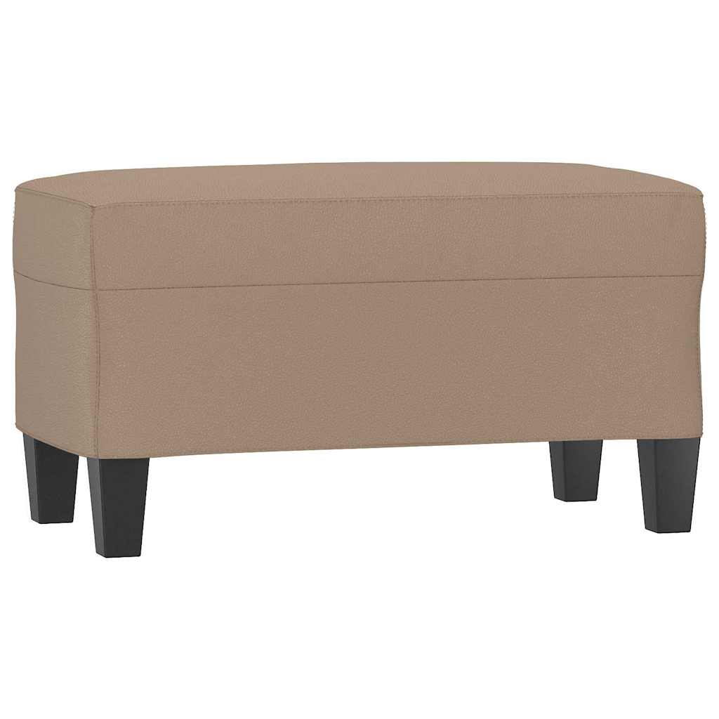 Kávészínű műbőr pad 70 x 35 x 41 cm 2