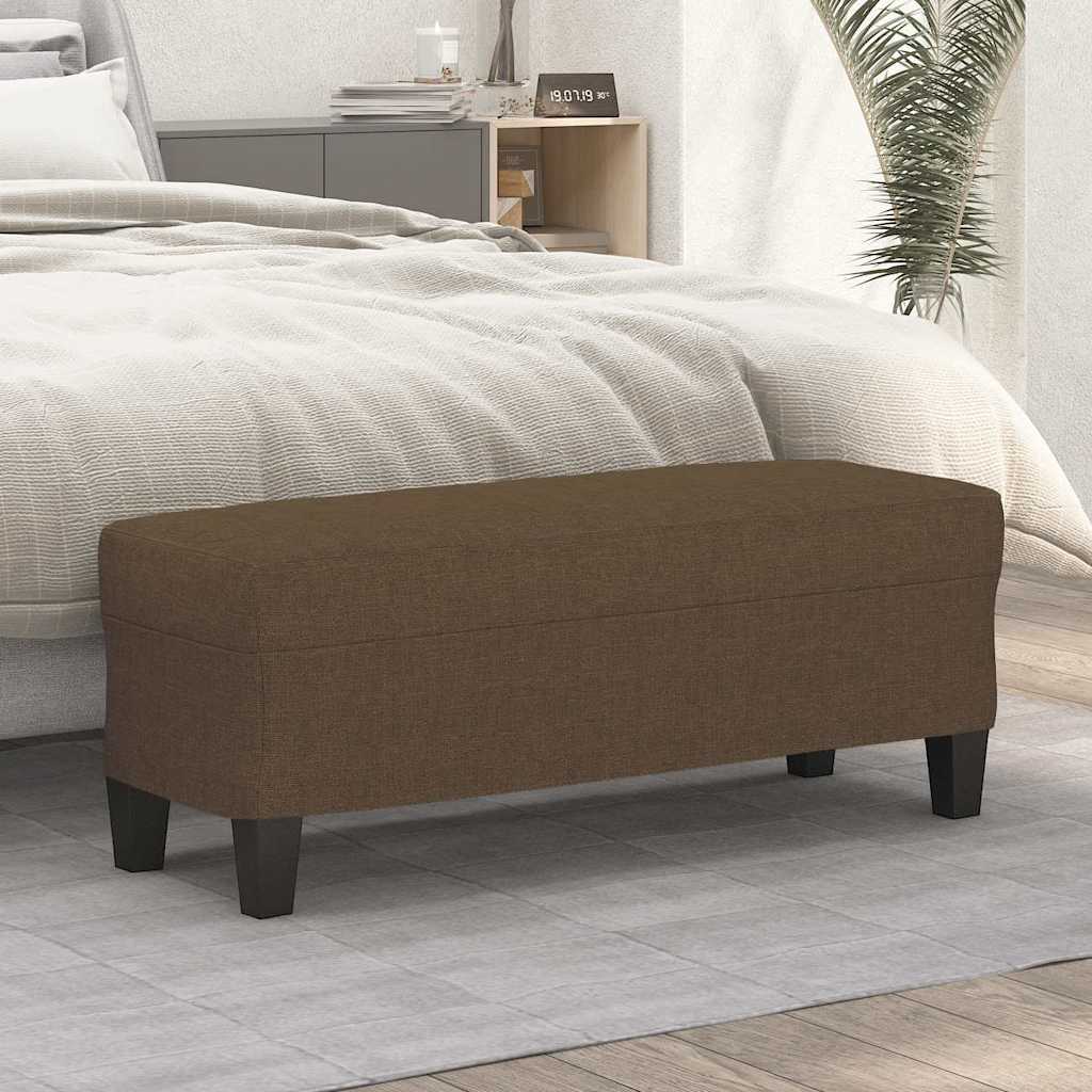 Barna szövet pad 100 x 35 x 41 cm