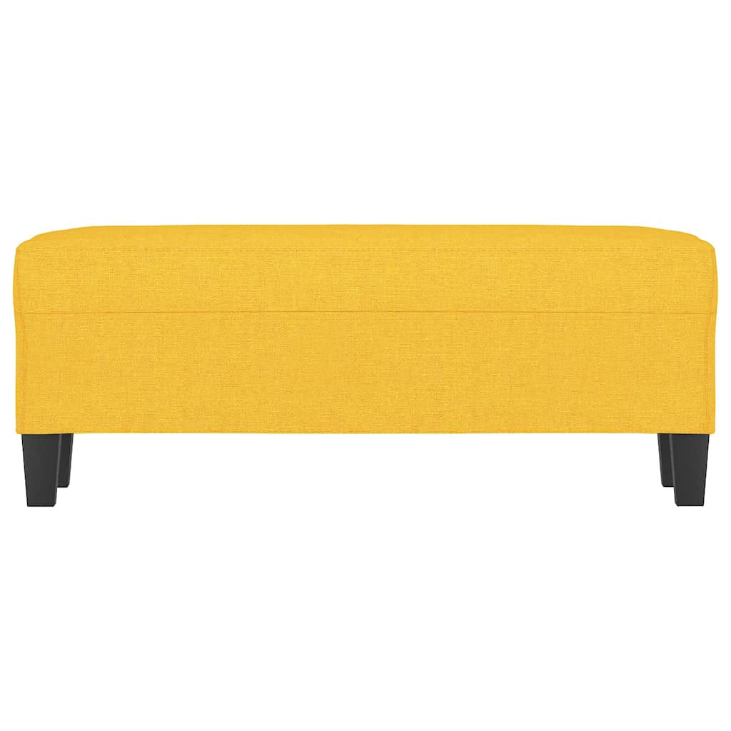 Világossárga szövet pad 100 x 35 x 41 cm 3