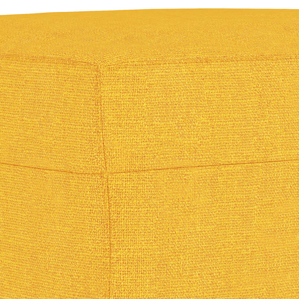 Világossárga szövet pad 100 x 35 x 41 cm 5