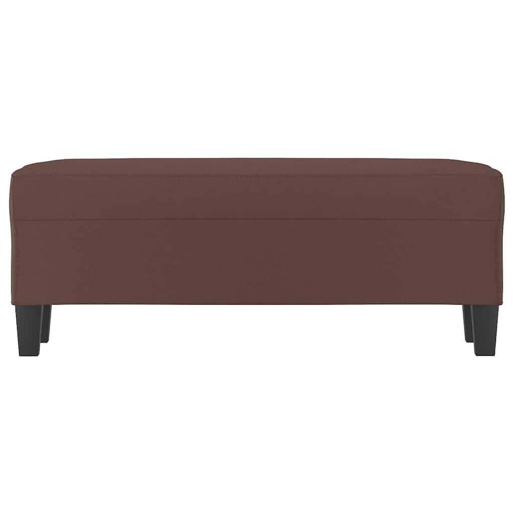 Barna műbőr pad 100 x 35 x 41 cm 3