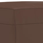 Barna műbőr pad 100 x 35 x 41 cm 5