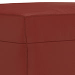 Bordó műbőr pad 100 x 35 x 41 cm 5