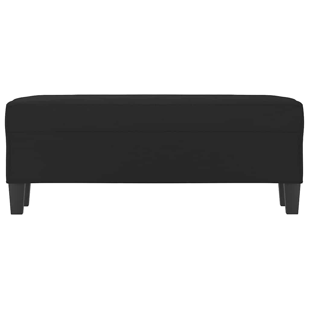 Fekete mikroszálas szövet pad 100 x 35 x 41 cm 3