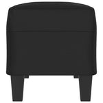 Fekete mikroszálas szövet pad 100 x 35 x 41 cm 4