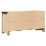 Tömör fenyőfa TV-szekrény 103 x 36,5 x 52 cm 7