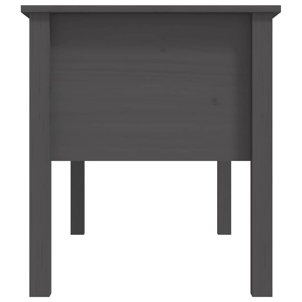 Szürke tömör fenyőfa dohányzóasztal 102 x 49 x 55 cm 7