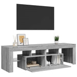 Szürke sonoma színű TV-szekrény LED-világítással 140x36,5x40 cm 6