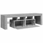 Szürke sonoma színű TV-szekrény LED-világítással 140x36,5x40 cm 9