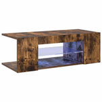 Füstös tölgy színű LED-es TV-szekrény 90 x 39 x 30 cm 2