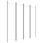 4 paneles fehér szövet térelválasztó 200 x 200 cm 2