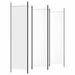 Fehér 5 paneles paraván 250x200 cm szövet 5