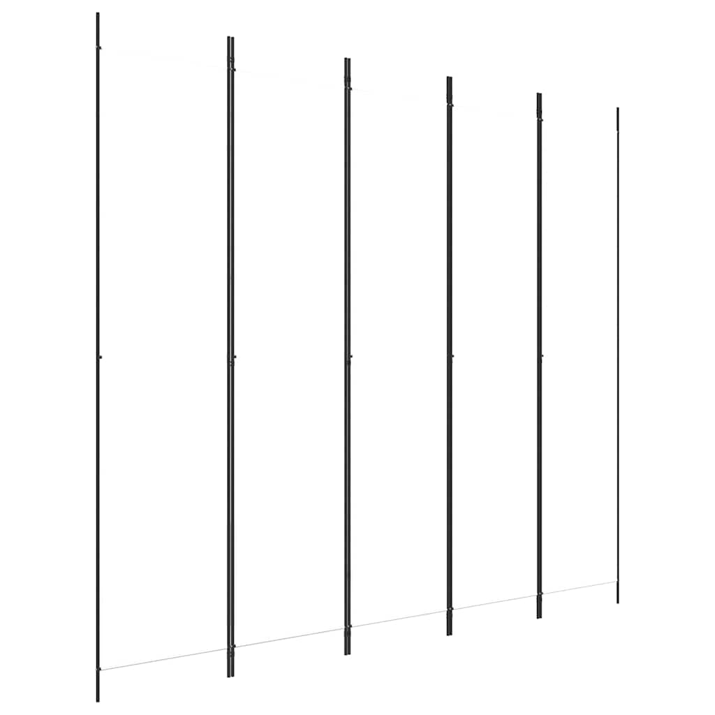 Fehér 5 paneles paraván 250x220 cm szövet 2
