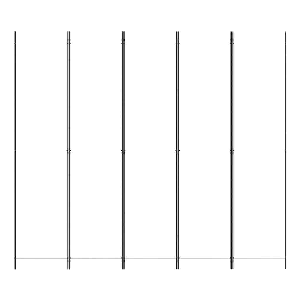 Fehér 5 paneles paraván 250x220 cm szövet 3