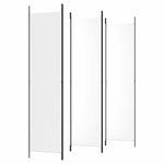 Fehér 5 paneles paraván 250x220 cm szövet 5