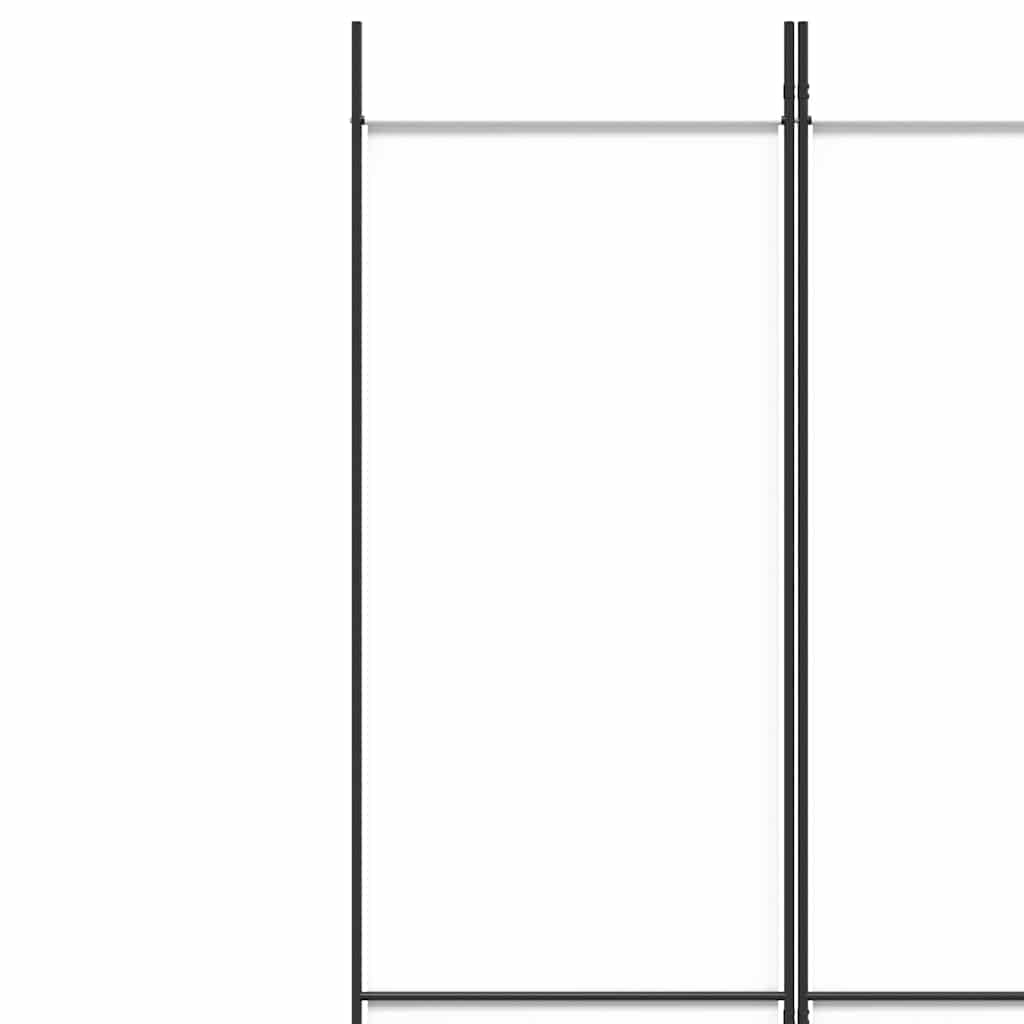 Fehér 5 paneles paraván 250x220 cm szövet 6