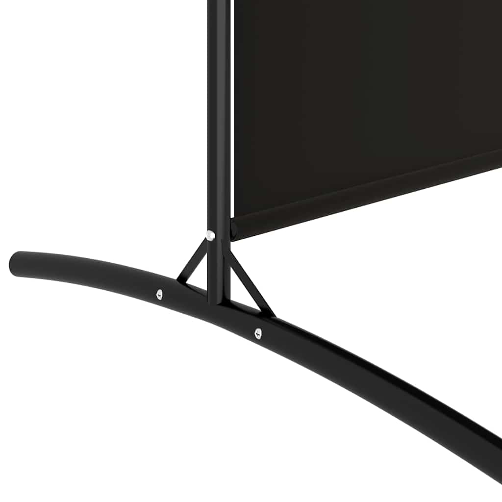 2 paneles fekete szövet térelválasztó 348 x 180 cm 6