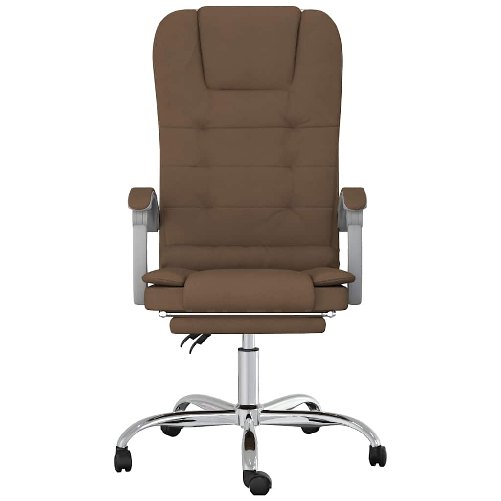Barna szövet dönthető irodai masszázsfotel 3