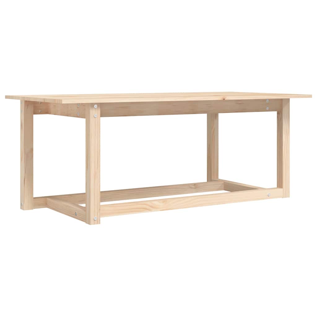 Tömör fenyőfa dohányzóasztal 110 x 55 x 45 cm 2