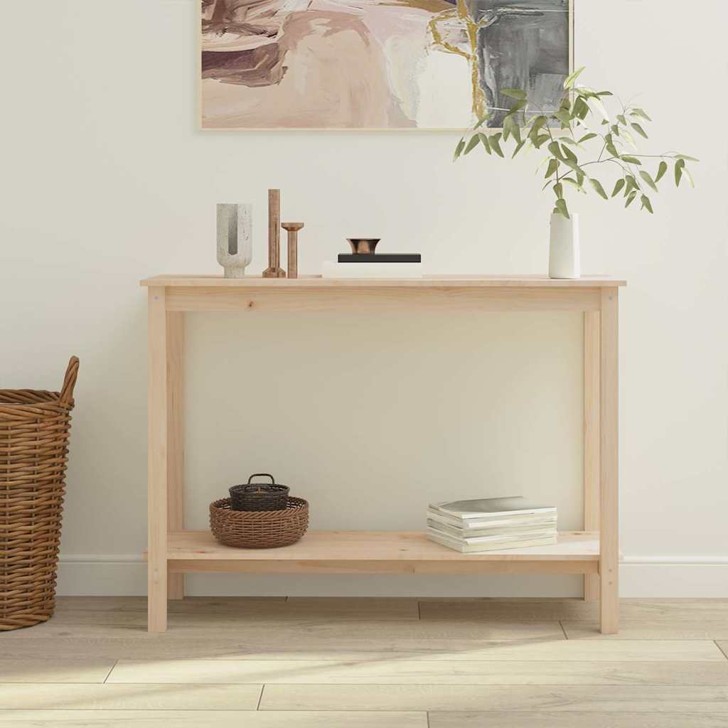 Tömör fenyőfa tálalóasztal 110x40x80 cm