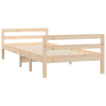 Tömör fenyőfa ágykeret matrac nélkül 90 x 190 cm 4