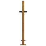 Corten acél, bambusz mintás kerti kapu 100x75 cm 6
