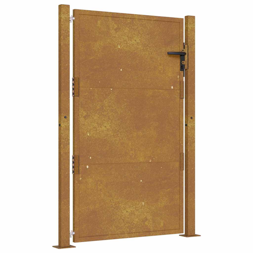 Corten acél kerti kapu 100x125 cm 2