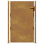 Corten acél kerti kapu 100x125 cm 4