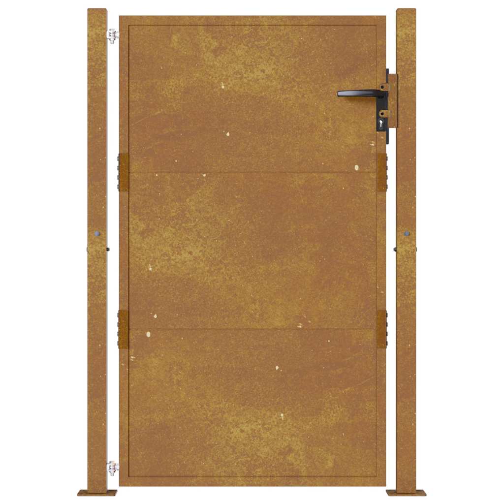 Corten acél kerti kapu 100x125 cm 4